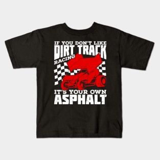 Funny Dirt Track Racing Winged Sprint Car Gift Kids T-Shirt